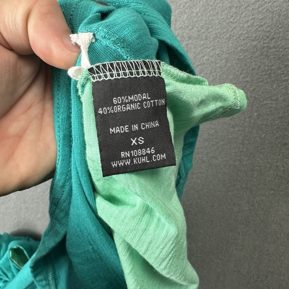 Kuhl‎ Vega Sleeveless Cowl Neck Modal Reversible Dress Women XS Teal Turquoise - Picture 6 of 8